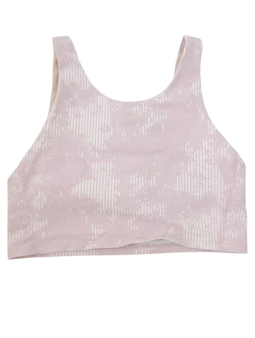 Old Navy Light Pink Printed Girls Athletic Powerchill Sports Bra Large